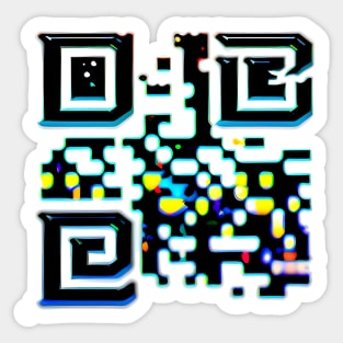 QR code art design Sticker